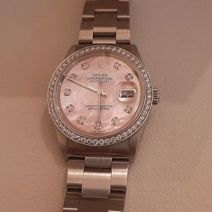 Rolex Oyster with diamond bezel